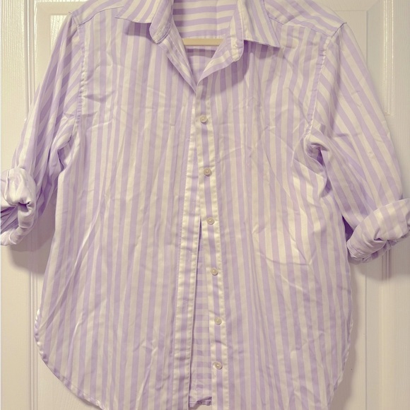 Hinson Wu Tops - Hinson Wu Purple Button Down Shirt